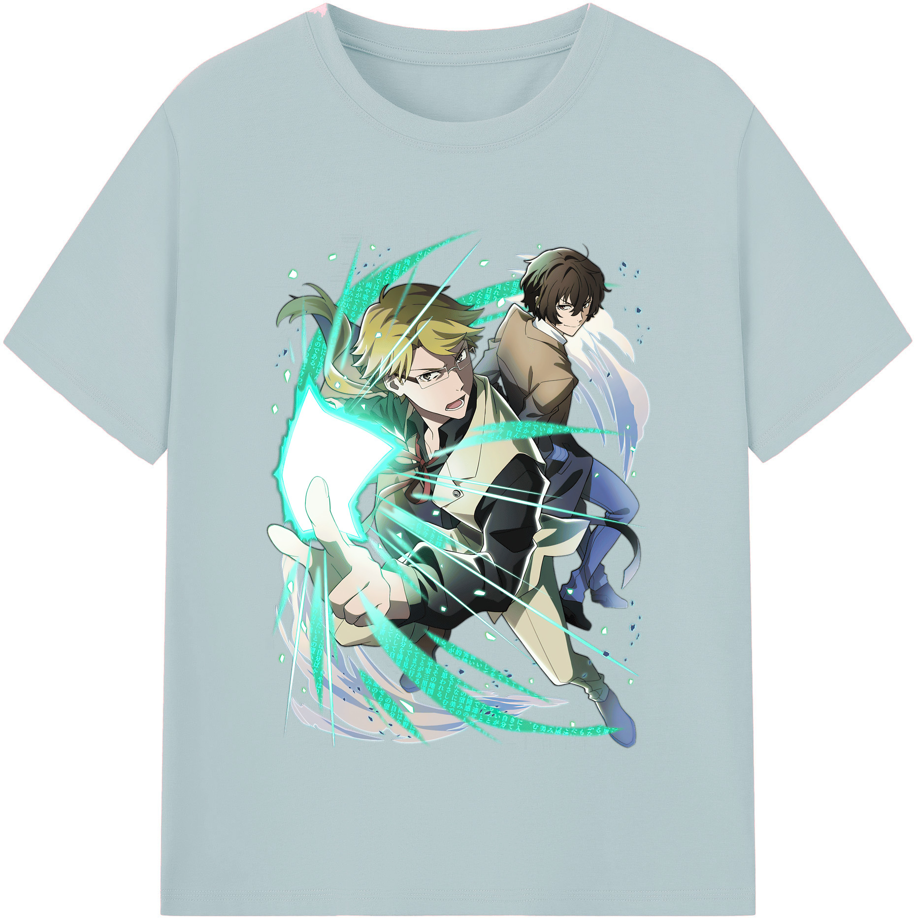 （画像用） 文豪ストレイドッグス Bungo Stray Dogs 綿100％半袖Tシャツ（フロントプリント）
